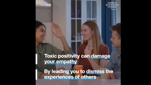 WEF video about "Toxic Positively"