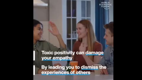 WEF video about "Toxic Positively"