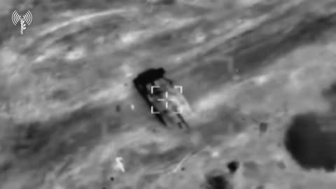 The Israeli Air Force destroys its own abandoned Merkava