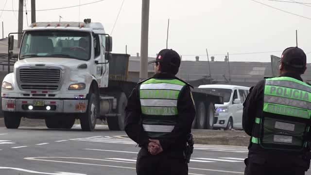 Police presence in Perú in anticipation of national protests on Thursday