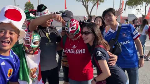 Qatar World Cup 2022: England fans in party mode as Iran supporters hold peaceful protests