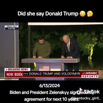 Did She Say Donald Trump?