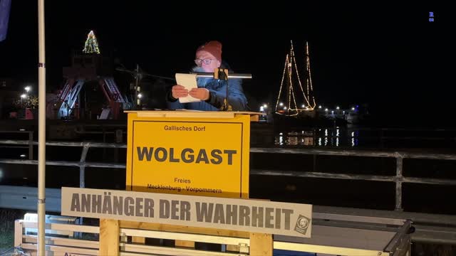 Wolgast - Rolf - sein erster Redebeitrag im neuem Jahr 03-01-2023