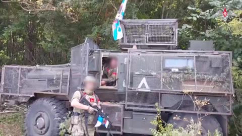 Russian soldiers captured Canadian armored vehicle