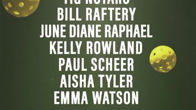 Stephen Colbert + your favorite celebrities + pickleball