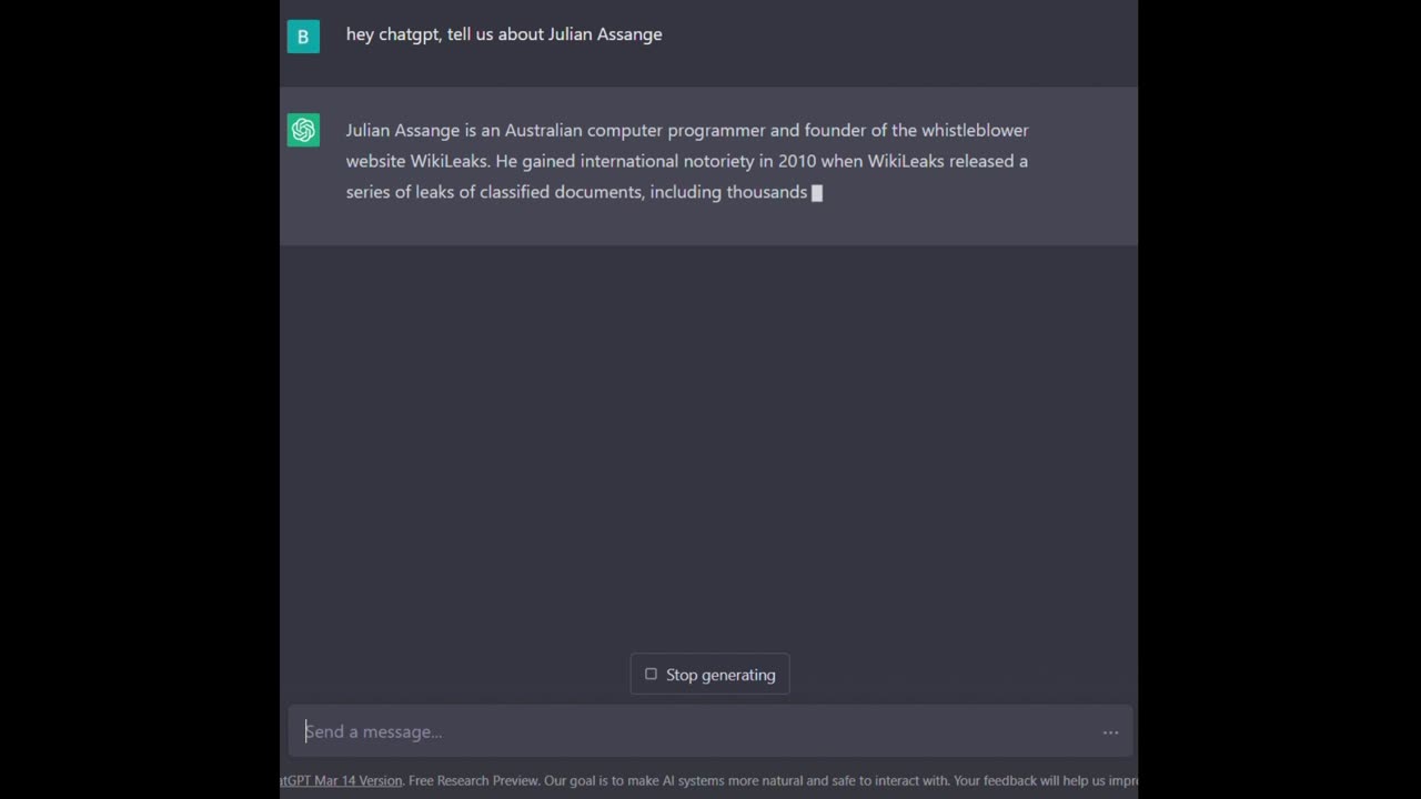 ChatGPT says - Who is Julian Assange and Why is He Controversial?