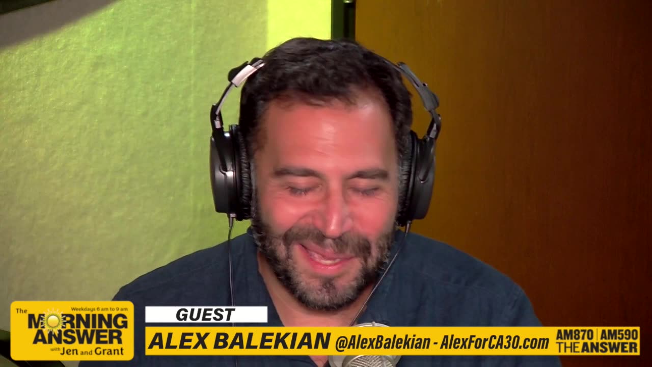 Alex Balekian w/ Jen & Grant on The Morning Answer!