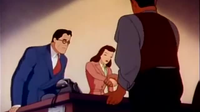 Superman - Volcano Vintage Cartoon