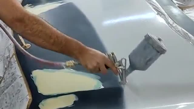 Car body panel painting repair