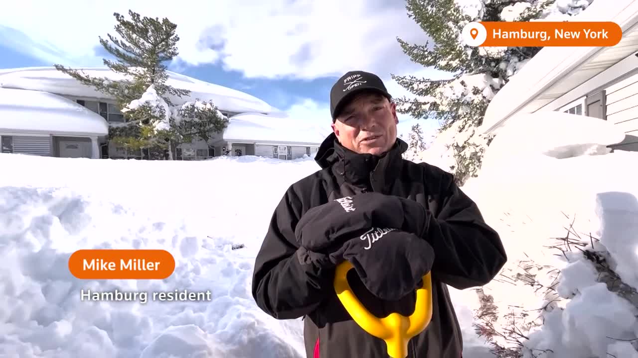 New York state residents dig out after heavy snowstorm