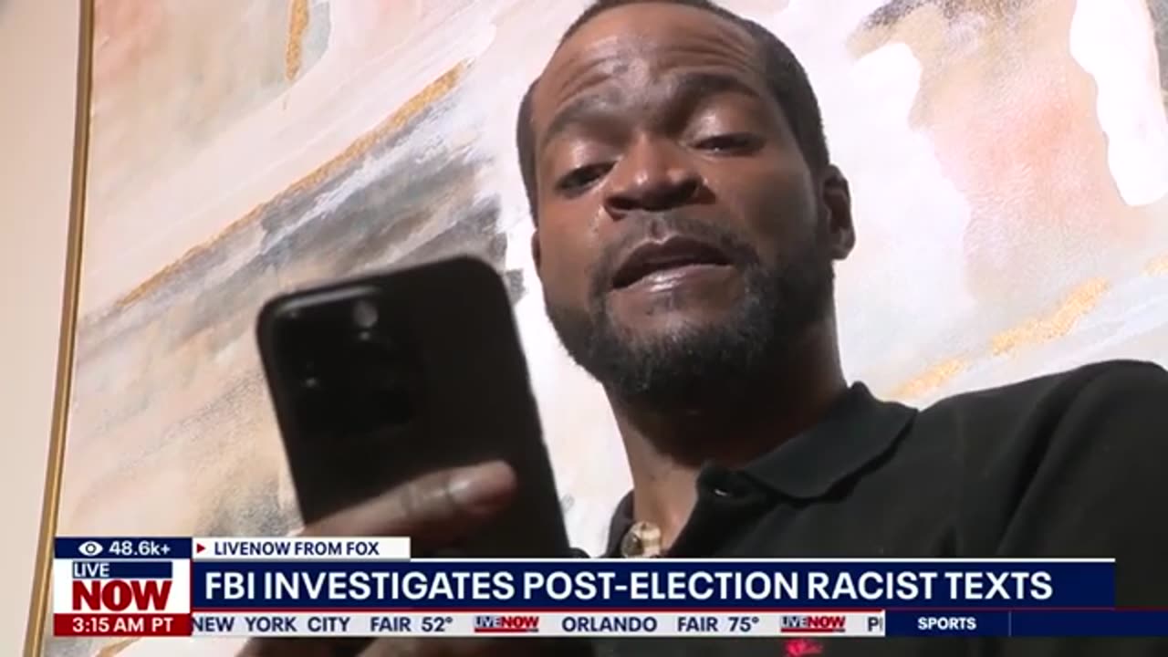 FBI investigating racist post-election text messages _ LiveNOW from FOX