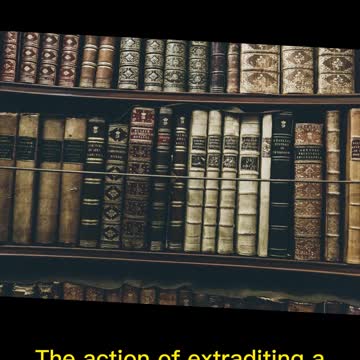 新聞美語 每日一字 Extradition