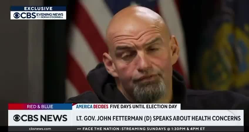 Fetterman: “I’m absolutely sit to serve.”