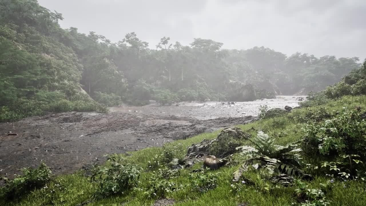 Realtime Landslide in Unreal Engine 5 using fluid flux - 1