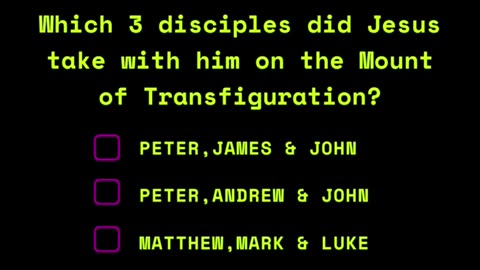 Bible Trivia 3