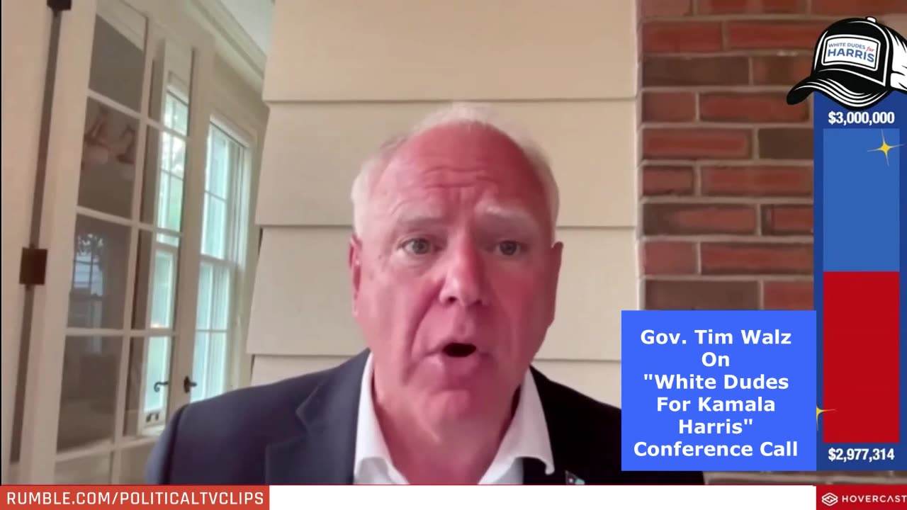 Harris VP Pick Walz Touts Socialism on 'White Dudes for Harris' Call