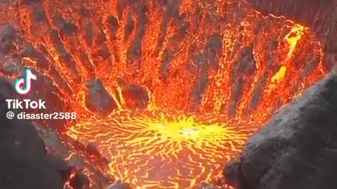 Volcanic Eruptions are white hot lit