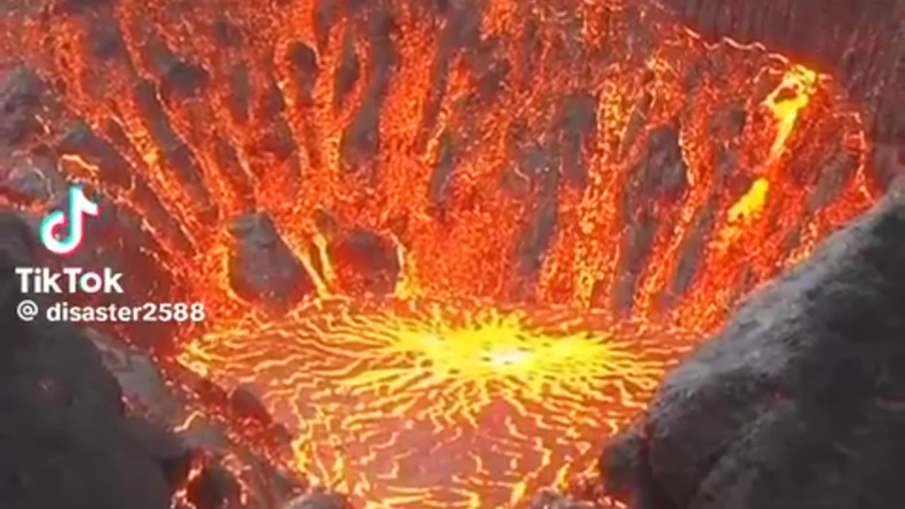 Volcanic Eruptions are white hot lit