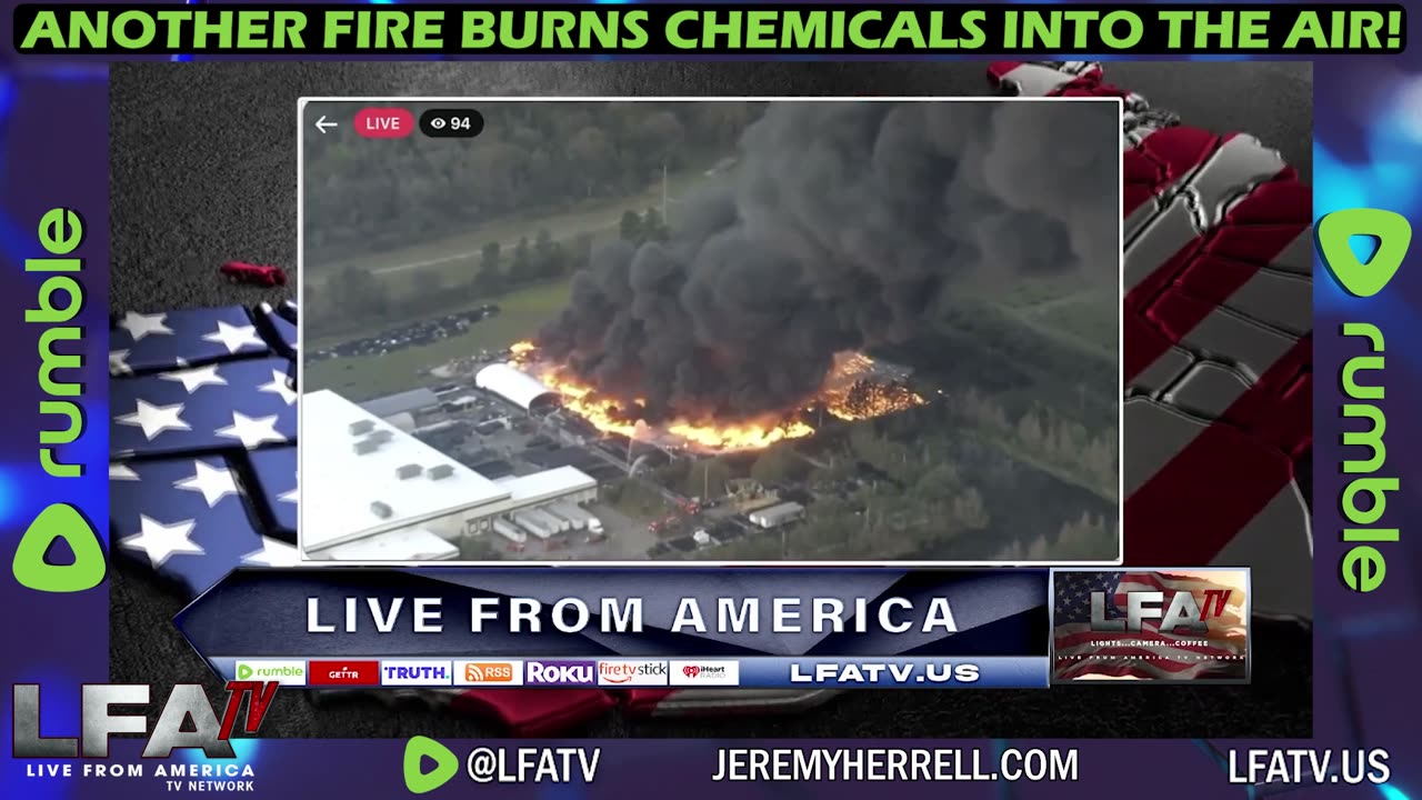 LFA TV CLIP: ANOTHER MASSIVE CHEMICAL FIRE IN FL!