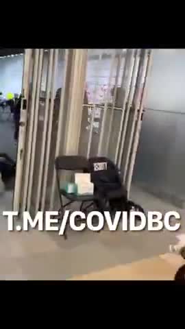 THE SIGN SAID WALK IN'S WERE WELCOME. THE PROBLEM IS HE COULD NOT WALK OUT. DEAD AFTER 4TH JAB?