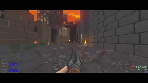 Brutal Doom - Doom 2 - Lvl 13 - Downtown