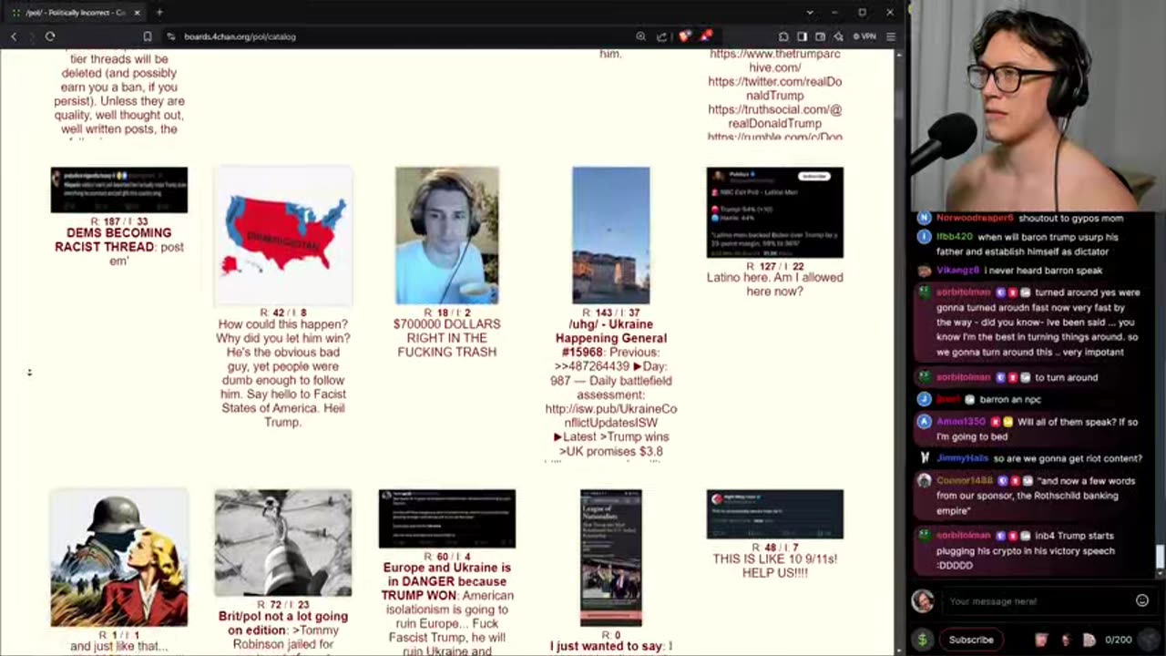 Orange nigga vs woman nigga - Election Stream (11/6/2024)