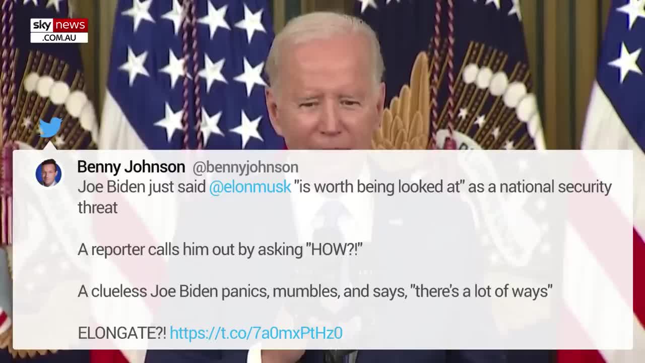 Clueless' Joe Biden 'panics' after Elon Musk question