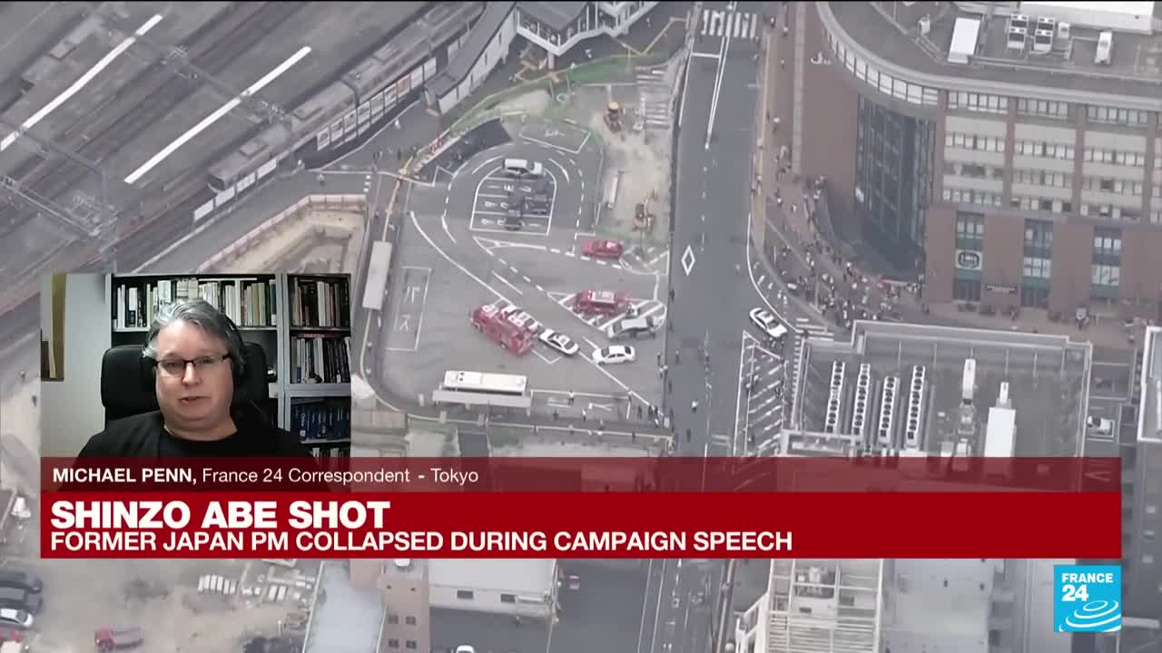 Japan's ex-PM Shinzo Abe 'in cardiac arrest' after campaign shooting • FRANCE 24 English