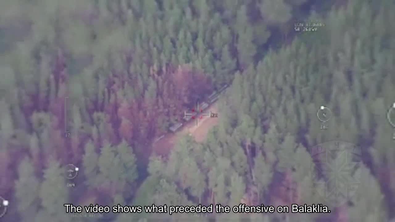 The video shows what preceded the offensive on Balaklia. The OCHI unit calculated the arsenal of t