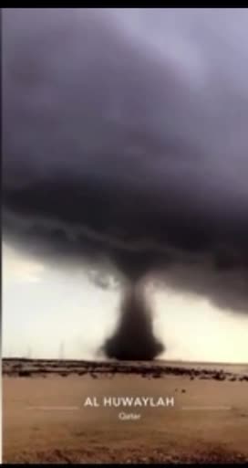 Qatar is hit with huge tornado and lashed with HAIL days before England's World Cup Quarter