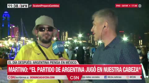 C5N en QATAR: la ARENGA de los HINCHAS ARGENTINOS para la SELECCIÓN