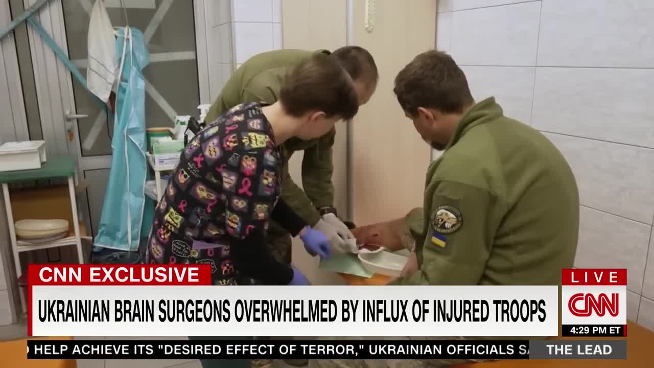 UKRAINIAN BRAIN SURGEONS OVERWHELMED BY INFLUX OF INJURED TROOPS