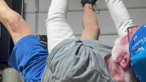 Through Leg Crunches... WHOOAH!!