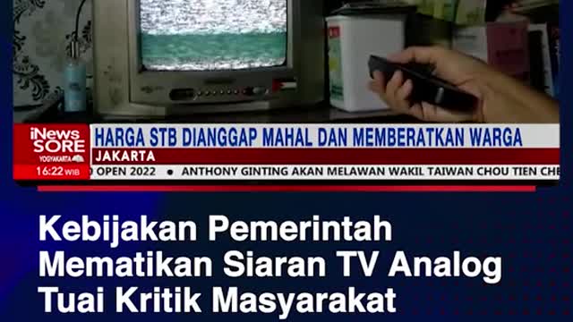 Government policies off the TV signal analogies of public criticism