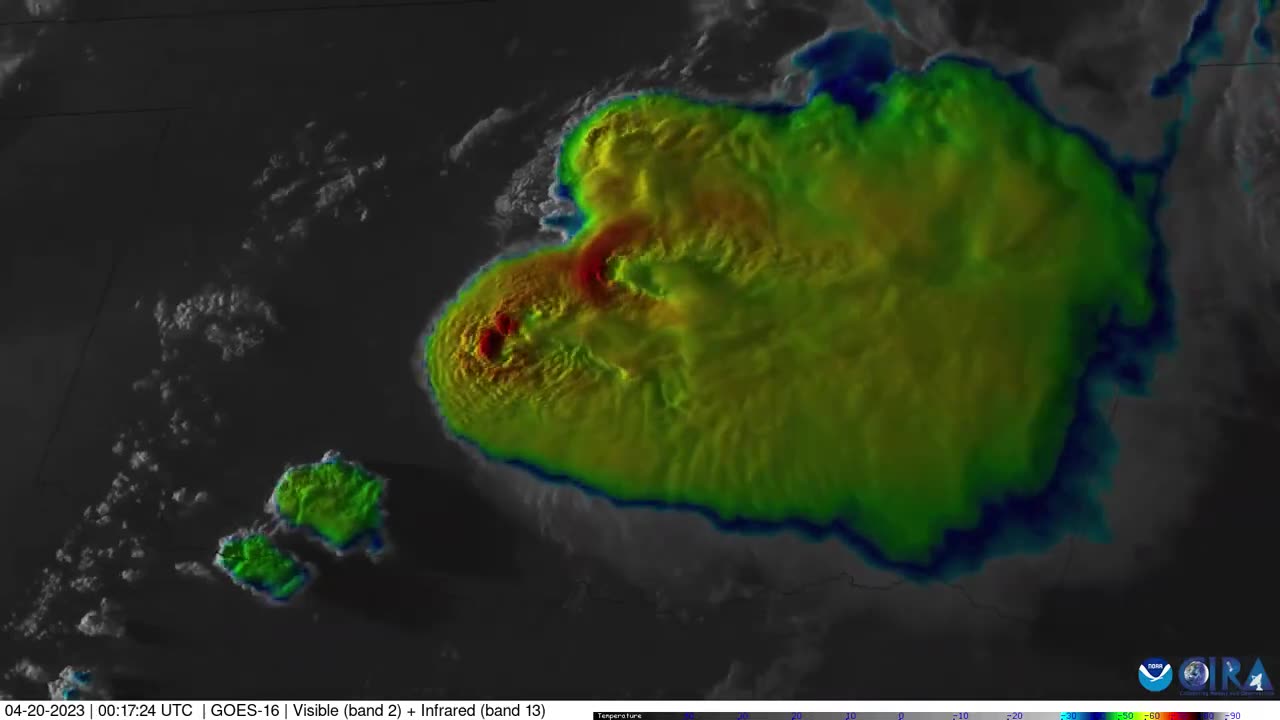 Satellite images show powerful storms, possible tornado, moving across Oklahoma