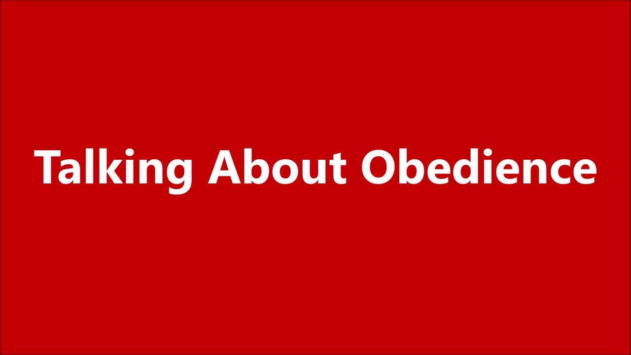 Godliness | Talking About Obedience - RGW Teaching