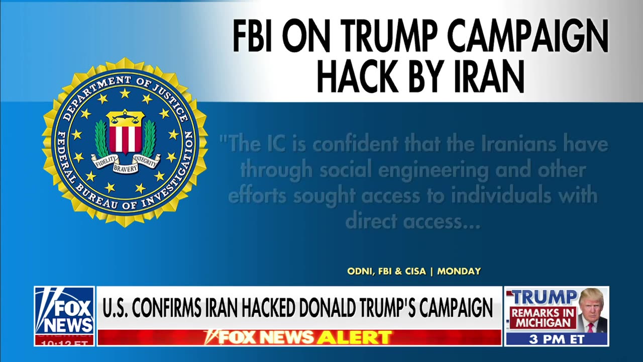 Iran hacked Donald Trump's campaign, US confirms - August 20, 2024