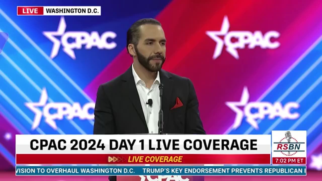 Nayib Bukele, President of El Salvador, Addresses CPAC -(RSBN Broadcasting - 2024)