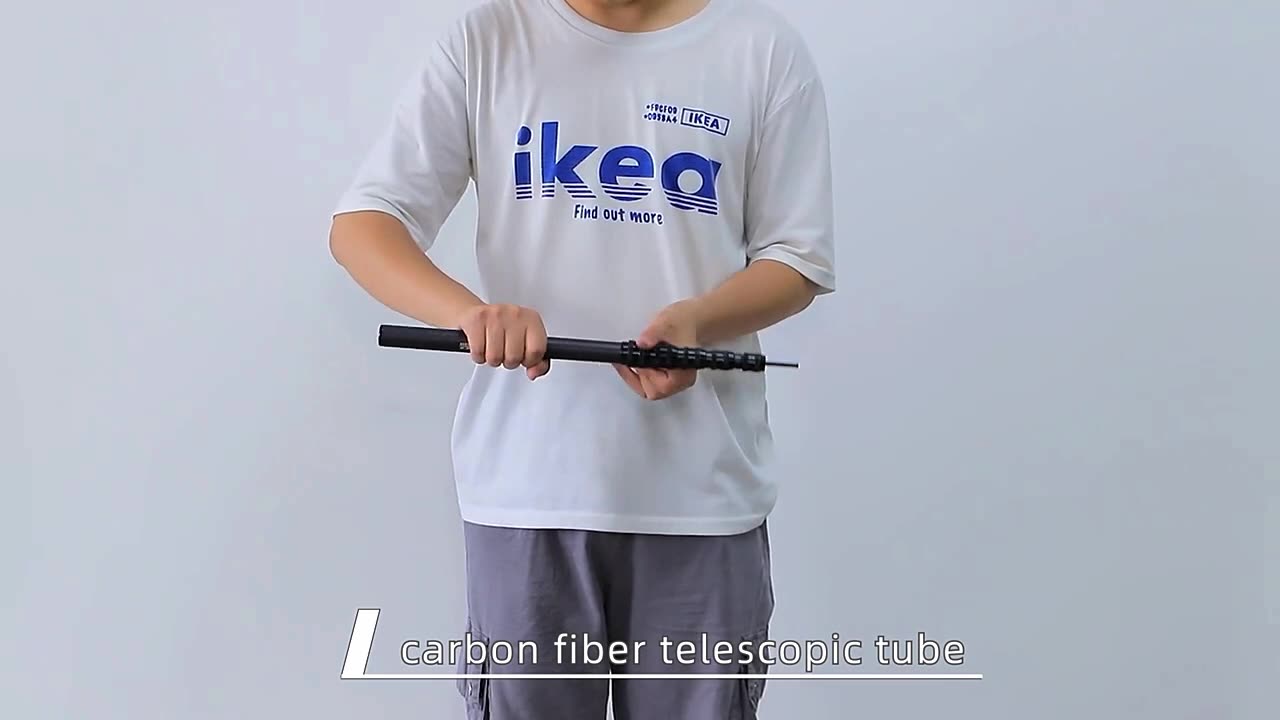 Wow, it's an ultralight carbon fiber telescopic rod#carbonfiber#factory