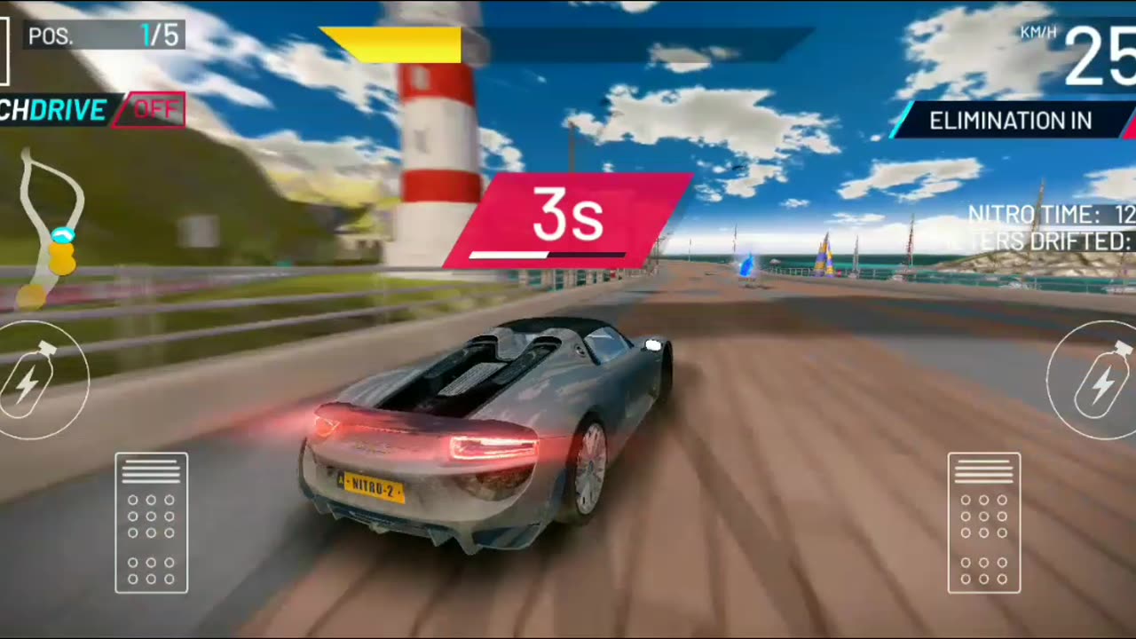 Asphalt Nitro 2 Gameplay | Elimination | Porsche 918 SPYDER Ride ❤️