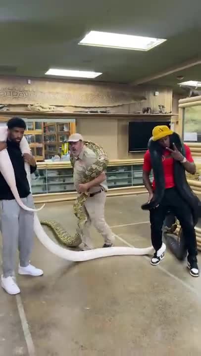 What you gonna do when you see us with all this snakes 😂