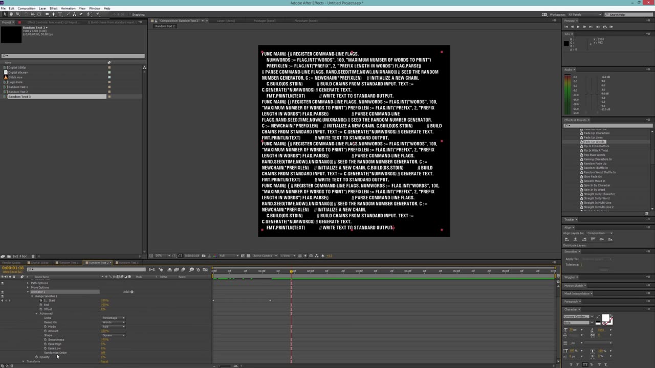 After Effects Tutorial Digital Logo Creation