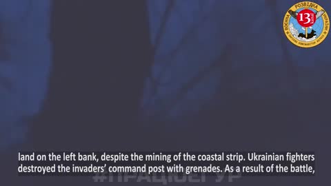ATTACK on Russians’ command post on Dnipro River bank - Operation footage