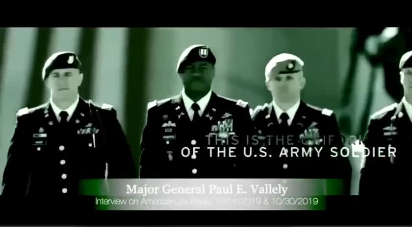 Q Military White hat Information Intelligence Distribution Major General Vallely confirms