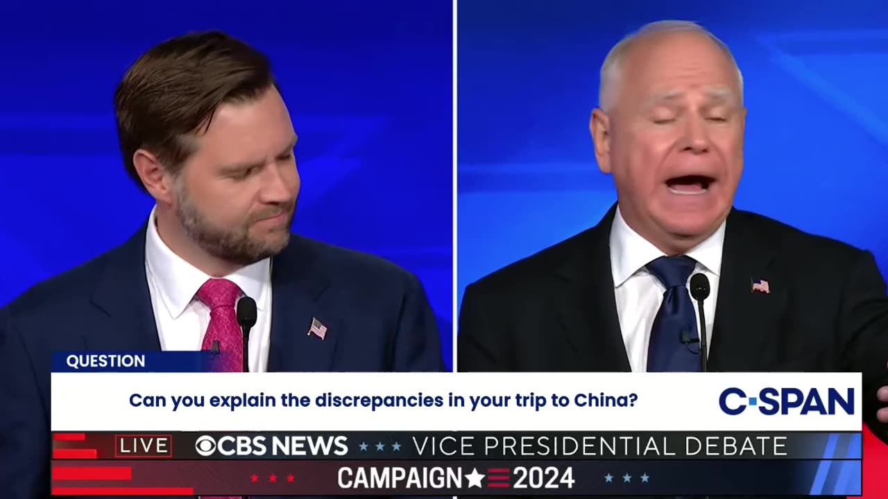 Tampon Tim Asked about Lying about Being in Hong Kong During Tiananmen Square Massacre - - Babbles on for 2 Minutes