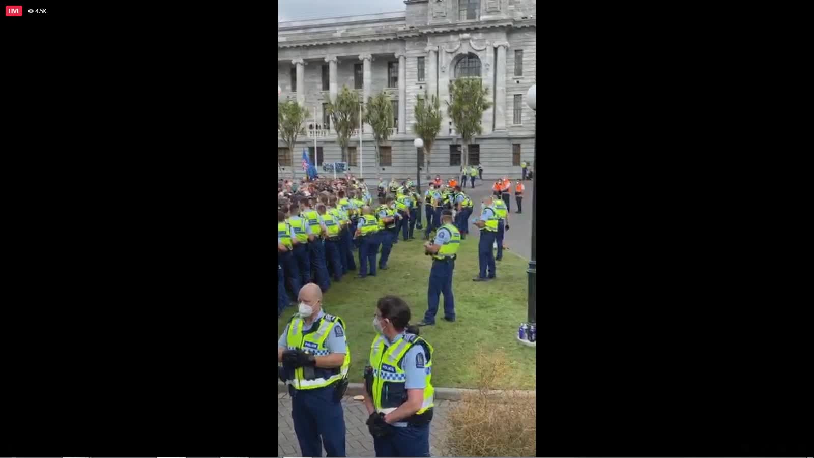 Feb 2022 NZ Wellington protest.