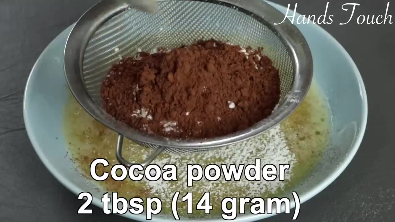 15 Minutes Snacks recipe _ Easy chocolate banana cake in frying pan