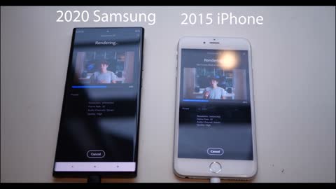 Old iPhone vs New Samsung Speed Test