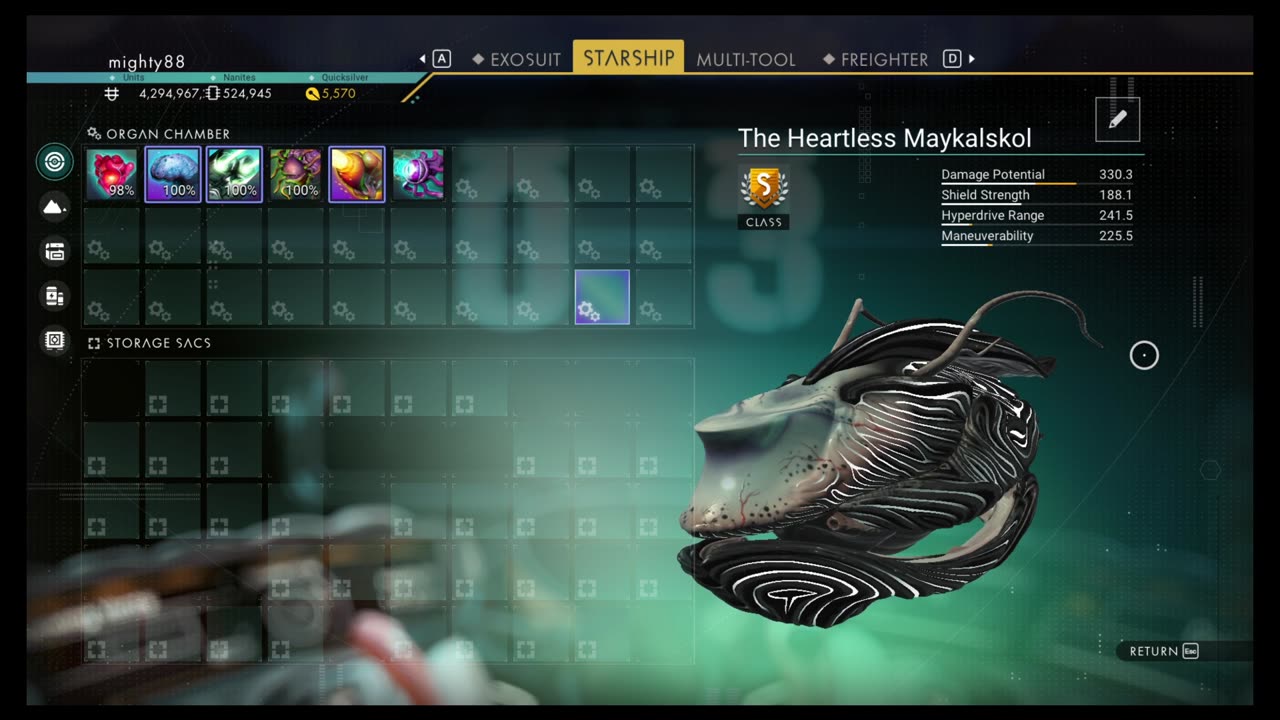 No Man's Sky - The Heartless Maykalskol - Living Ship