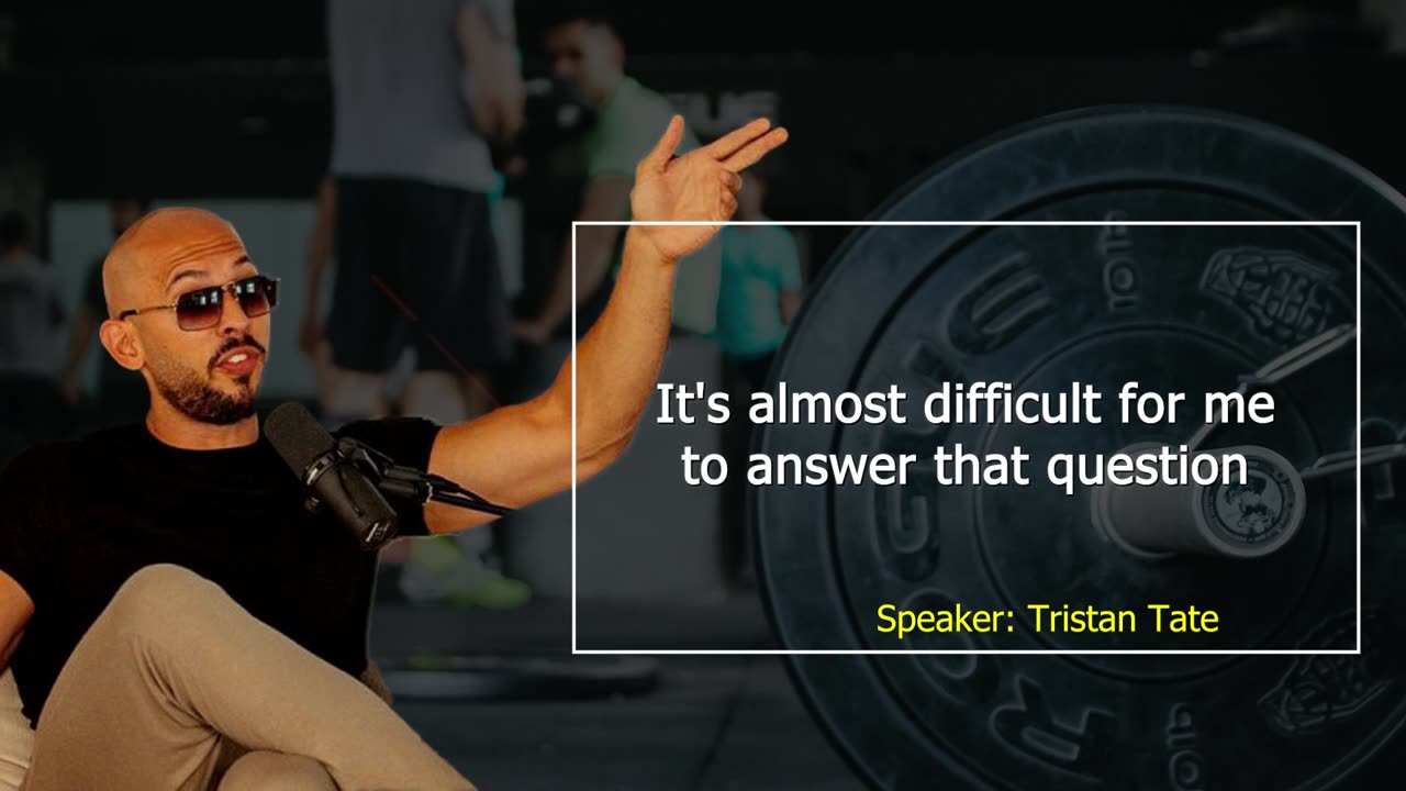 No, one want to hear but its motivational speech for everyone by Andrew Tate